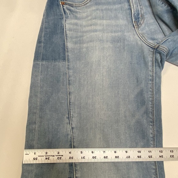 American Eagle Jeans Women 8 Low-Rise Baggy Wide Leg Distressed Grunge Slouchy - Picture 8 of 11